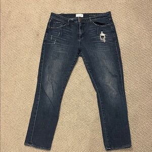 PARKER SMITH Dark Blue Straight Leg Jeans